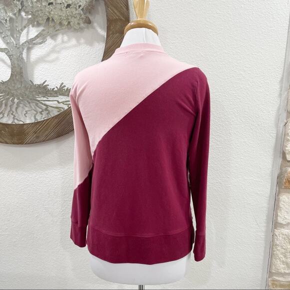 Summersalt Softest French Terry Pullover Pink Rosewood Shell Small - Picture 6 of 9
